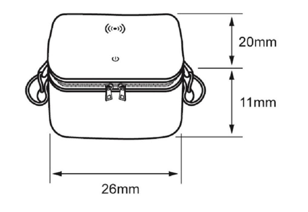 Bolsa desinfectadora UVC + Ozono + Cargador