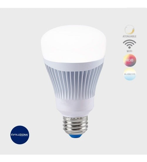 Foco Inteligente Wifi Dimeable Multicolor Google Y Alexa