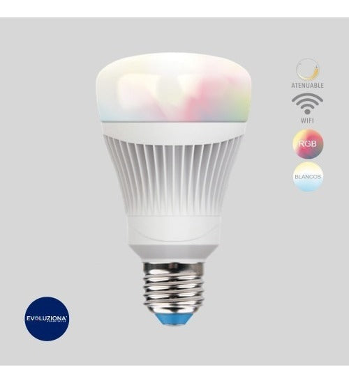 Foco Inteligente Wifi Dimeable Multicolor Google Y Alexa